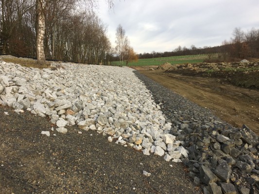 Odbahnění a oprava hráze rybníku Rozpakov