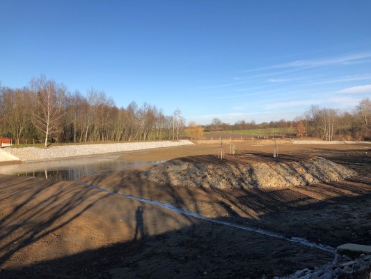 Odbahnění a oprava hráze rybníku Rozpakov