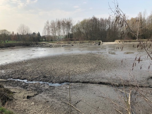 Odbahnění a oprava hráze rybníku Rozpakov