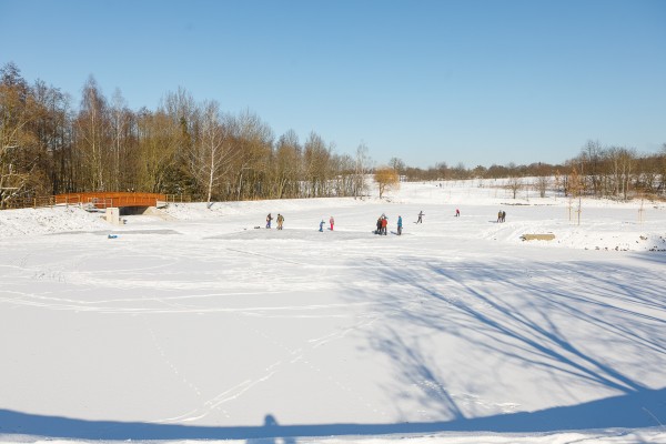 Odbahnění a oprava hráze rybníku Rozpakov