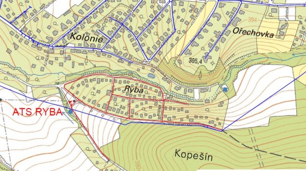 Dostavba vodovodu v lokalitě „Ryba“ se současnou nezbytnou projekcí budoucího umístění kanalizačních stok